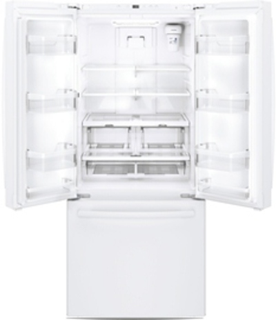 30" GE Profile 20.8 cu.ft. French Door Bottom-Mount, w/Factory Installed Icemaker - PNE21KGKWW