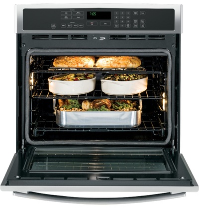 30" GE Profile Electric Self-Cleaning Convection Single Wall Oven - PCT7050SFSS