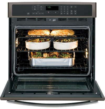 30" GE Profile Electric Self-Cleaning Convection Single Wall Oven - PT7050EHES