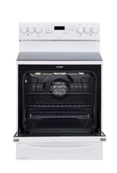 30" GE Profile Free Standing Electric Self-Clean Convection Range with Baking Drawer - PCB985DKWW