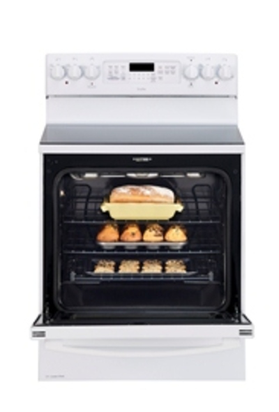30" GE Profile Free Standing Electric Self-Clean Convection Range with Baking Drawer - PCB985DKWW