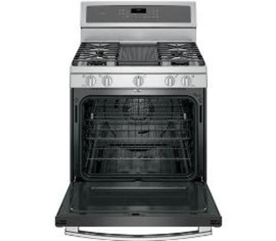 30" GE Profile Free-Standing Gas Convection Self-Cleaning Gas Range with Warming Drawer - PCGB940SEJSS