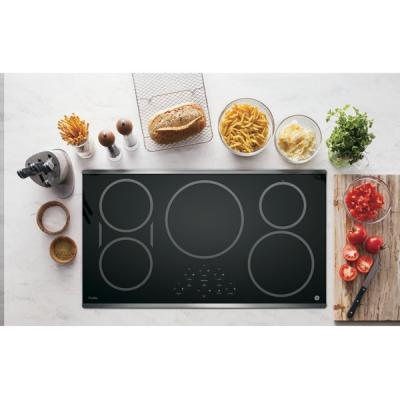 36" GE Profile Electric Cooktop with Induction Elements - PHP9036SJSS