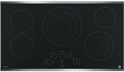 36" GE Profile Electric Cooktop with Built-In Touch Control - PP9036SJSS