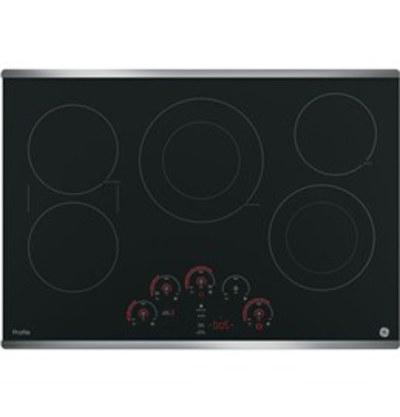 30" GE Profile Electric Cooktop with Built-In Touch Control - PP9030SJSS