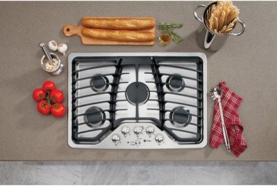 30" GE Profile Built-In Deep-recessed Gas Cooktop - PGP953SETSS