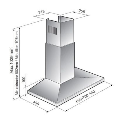 30" GE Profile Wall Mount Range Hood - PVWT930SSV