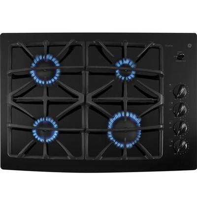 30" GE Profile Series Built-In Gas Cooktop - JGP940BEKBB