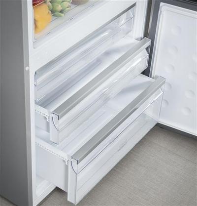 28" Haier 15 Cu. Ft. Bottom Freezer Refrigerator - HRB15N3BGS