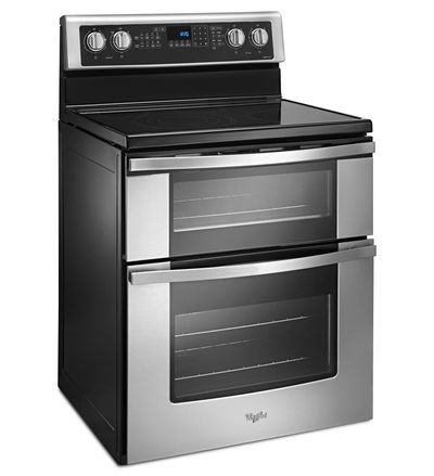 Whirlpool 6.7 Cu. Ft. Electric Double Oven Range with True Convection - YWGE745C0FH