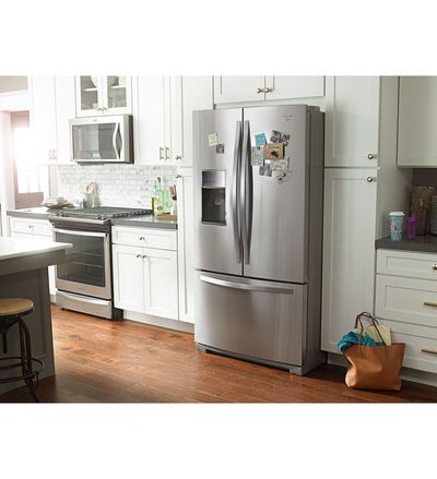 36" Whirlpool 27 cu. ft. French Door Bottom Freezer Refrigerator with StoreRight™ System - WRF757SDEM