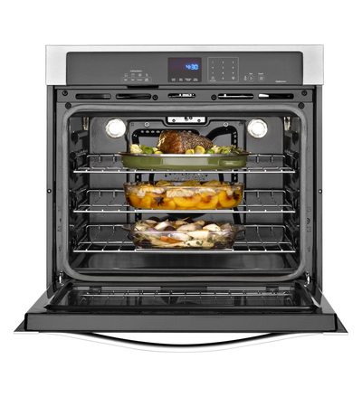 27" Whirlpool Gold® 4.3 cu. ft. Single Wall Oven with True Convection Cooking - WOS92EC7AS