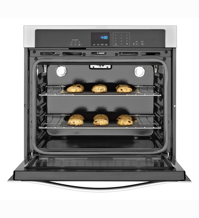 30" Whirlpool® 5.0 cu. ft. Single Wall Oven with extra-large window - WOS51EC0AB