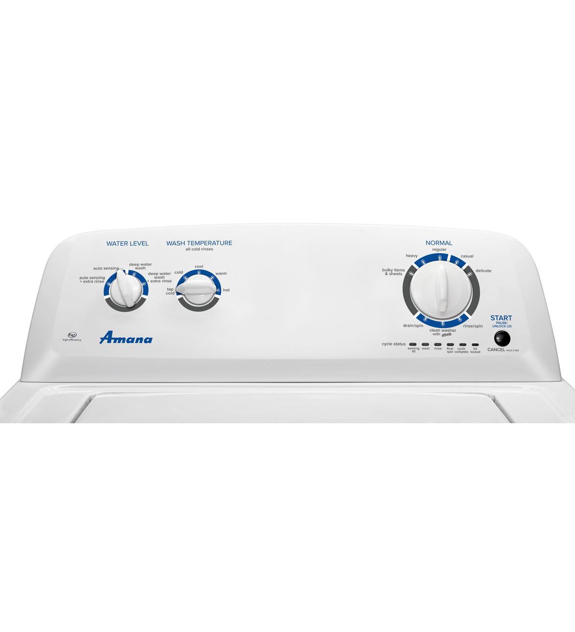 28"  Amana 4.0 Cu. Ft. Top-Load Washer With Dual Action Agitator - NTW4516FW