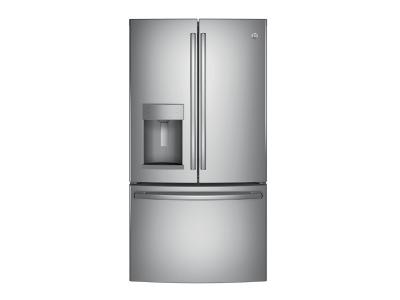 36" GE ENERGY STAR 25.7 Cu. Ft. French-Door Ice & Water Refrigerator - GFE26GSKSS