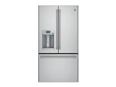 Café 27.8 cu. ft. French-Door Refrigerator w/Keurig K-Cup Brewing System - CFE28USHSS