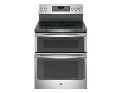 30" GE Free Standing Electric Double Oven Self Clean Range - JCB865SJSS