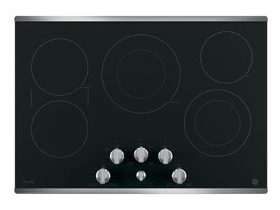 30" GE Profile  Electric Cooktop with Built-In Knob Control - PP7030SJSS