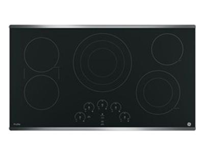 36" GE Profile Electric Cooktop with Built-In Touch Control - PP9036SJSS