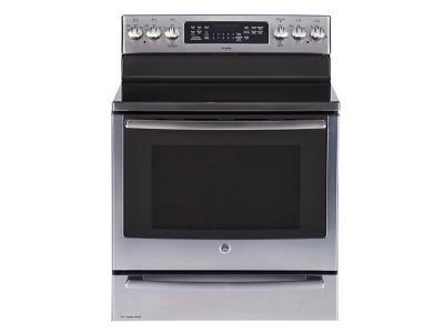 30" GE Profile Free Standing Electric Self-Clean Convection Range with Baking Drawer - PCB985SKSS