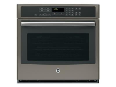 30" GE Profile Electric Self-Cleaning Convection Single Wall Oven - PT7050EHES
