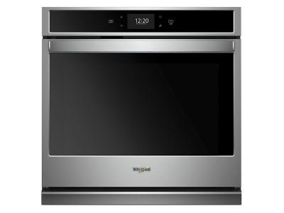 30" Whirlpool 5.0 Cu. Ft. Smart Single Wall Oven With True Convection Cooking - WOS72EC0HS