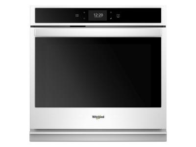 30" Whirlpool 5.0 cu. ft. Smart Single Wall Oven with True Convection Cooking - WOS72EC0HW