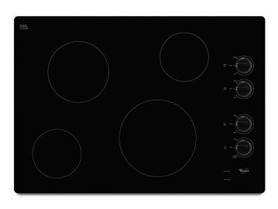 30" Whirlpool Electric Ceramic Glass Cooktop with Schott Ceran® Surface - W5CE3024XB