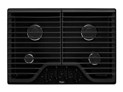 30" Whirlpool® Gas Cooktop with Multiple SpeedHeat™ Burners - WCG51US0DB