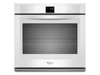 30" Whirlpool® 5.0 cu. ft. Single Wall Oven with extra-large window - WOS51EC0AW