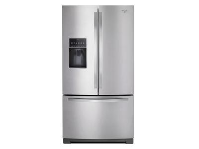 36" Whirlpool 27 cu. ft. French Door Bottom Freezer Refrigerator with StoreRight™ System - WRF757SDEM