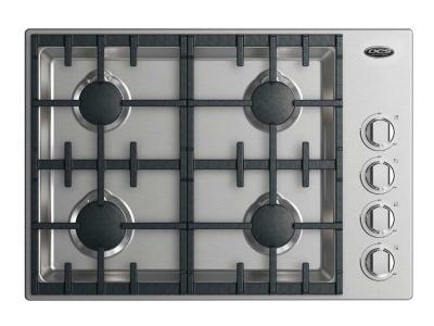 30" DCS Drop-in Cooktop With 4 Burner Halo - CDV2304HN