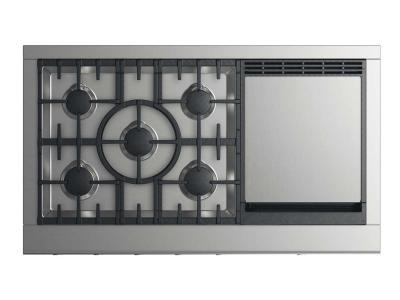 48" DCS Professional Cooktop With 5 Burners And Griddle - CPV2485GDN