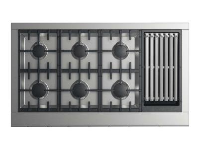 48" DCS Professional Cooktop With 6 Burners And Grill - CPV2486GLL