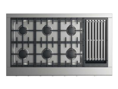 48" DCS Professional Cooktop With 6 Burners And Grill - CPV2486GLN