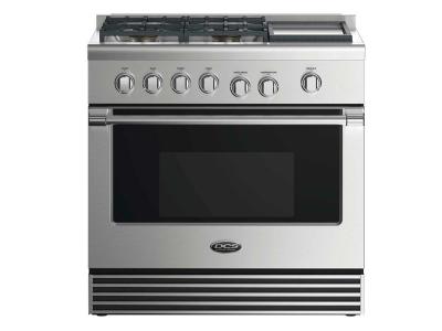 36" DCS 4.8 Cu. Ft. Dual Fuel Range With 4 Burners And Griddle - RDV2364GDL