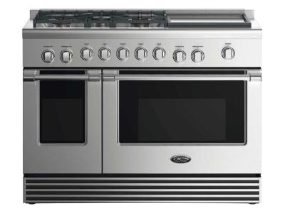 48" DCS Dual Fuel Range With 5 Burners And Griddle - RDV2485GDN