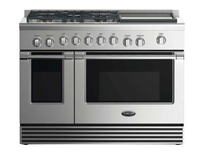 48" DCS Gas Range With 5 Burners And Griddle - RGV2485GDL