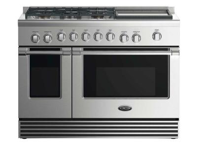 48" DCS Gas Range With 5 Burners And Griddle - RGV2485GDN