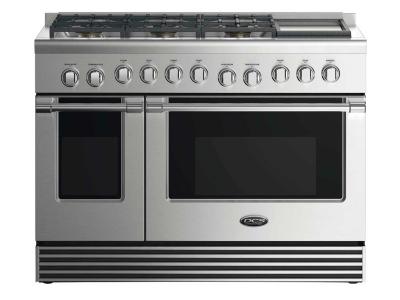 48" DCS Gas Range With 6 Burners And Griddle - RGV2486GDN