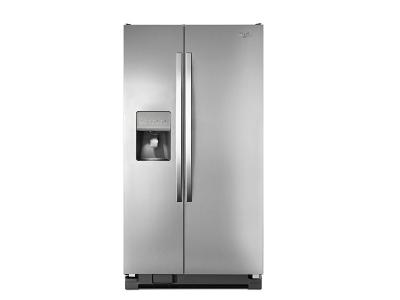 36" Whirlpool Side-by-Side Refrigerator with Water Dispenser - 25 cu. ft. - WRS335FDDM