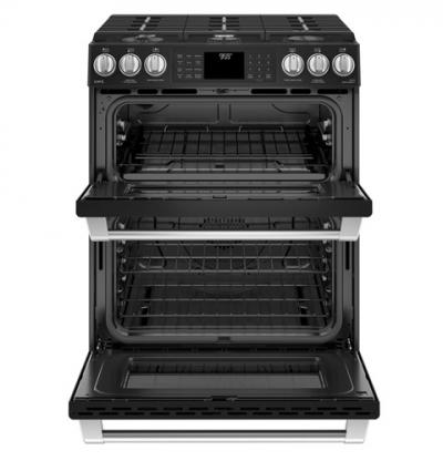 30" Café Slide-In Front Control, Double Oven, 6.7 cu ft (2.4/4.3), Self Clean, True Convection Oven - CCGS995EELDS