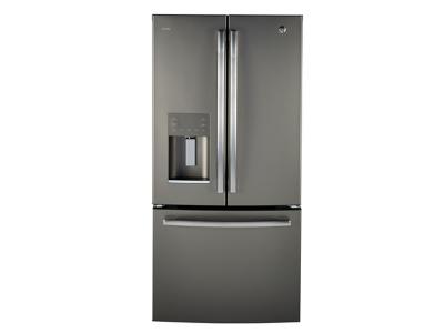 33" GE Profile 23.5 Cu. Ft. French Door Bottom-Mount With Space Saving Icemaker - PFE24HMLKES