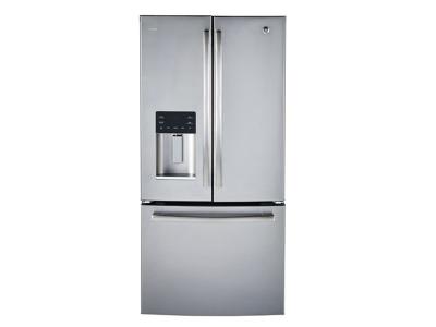 33" GE Profile 23.5 Cu. Ft. French Door Bottom-Mount With Space Saving Icemaker - PFE24HSLKSS