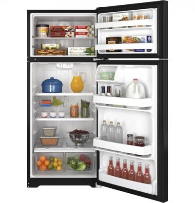 28" GE Energy Star 17.5 Cu.Ft. Top-Freezer, Frost-Free Refrigerator - GTE18GTHBB