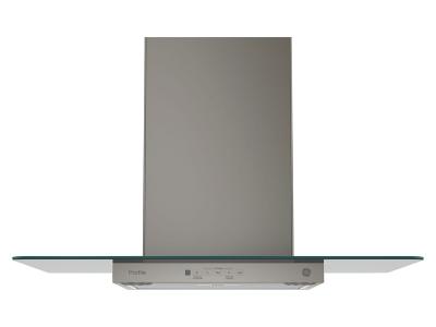 30" GE Profile Wall-Mount Glass Canopy Chimney Hood - PVW7301EJESC