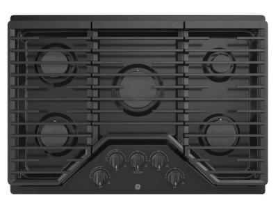 30" GE Built-In Gas Deep Recessed Edge-to-Edge Black Cooktop - JGP5030DLBB