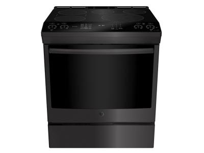 30" GE Profile 5.3 Cu. Ft. Slide In Front Control Induction Self-Cleaning Range - PCHS920BMTS