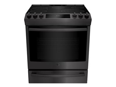 30" GE Profile 5.3 Cu. Ft. Slide In Front Control Electric Self-Cleaning Range - PCS940BMTS