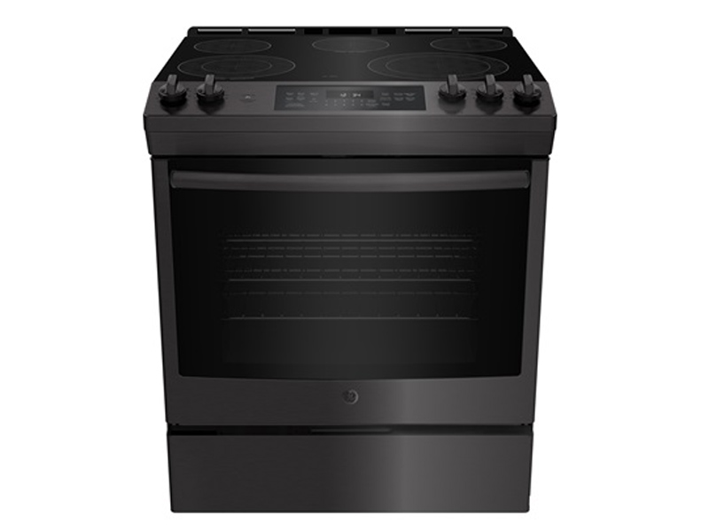 GE JCS840SMSS 30" Slide In Front Control Electric 5.3 cu ft SelfCle
